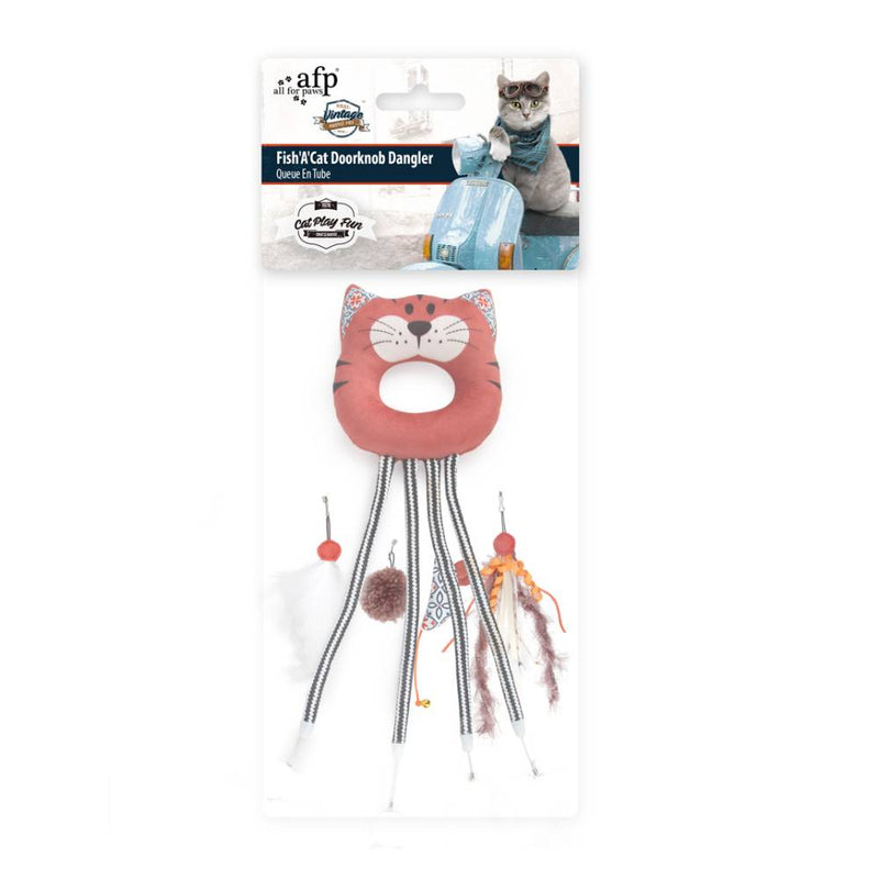 All For Paws Vintage Fish A Cat Doorknob Dangler