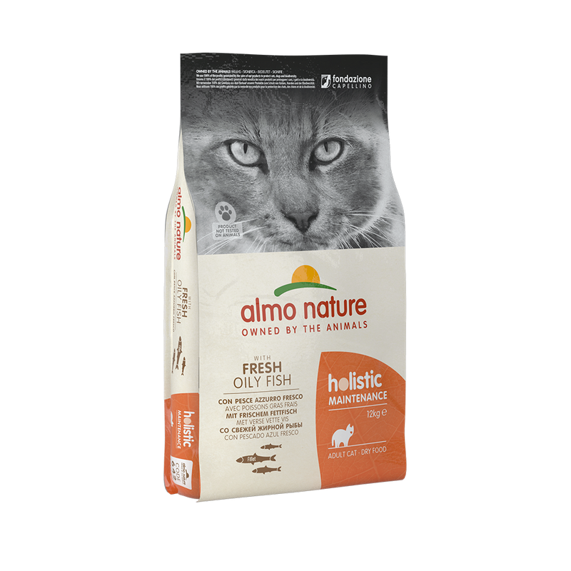 Almo Nature Cat Holistic Maintenance With Fresh Oily Fish 12kg