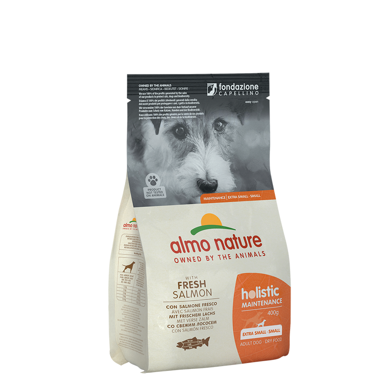 Almo Nature Dog Holistic Grain-Free XS-S Adult Salmon 400g