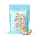 Altimate Pet Dog Dental Chews Infused with Spearmint Breath Strips - Milk Knotted Bone 12pcs