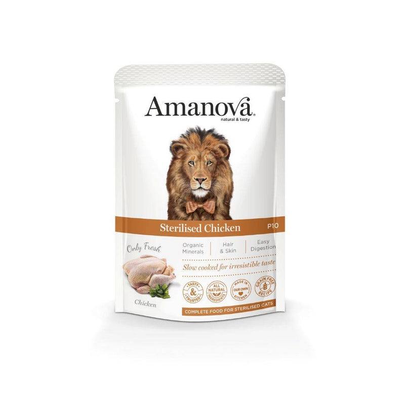 Amanova Cat Sterilized Pouch Grain-Free Chicken 85g