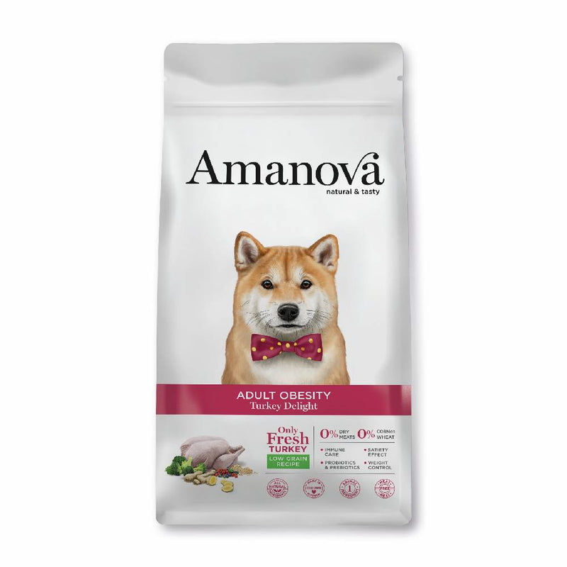 Amanova Dog Adult Obesity Turkey 10kg