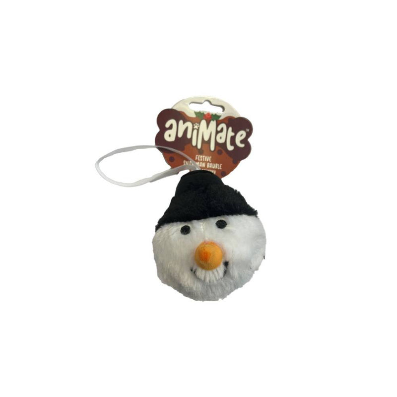 Animate Dog Toy Snowman Bauble