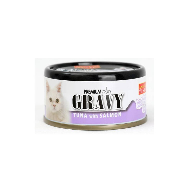 Aristo-Cats Premium Plus Gravy Tuna with Salmon 80g