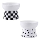 BW Pet Feeding Bowl Ceramic Elevated 240ml D12.5cm x H10cm