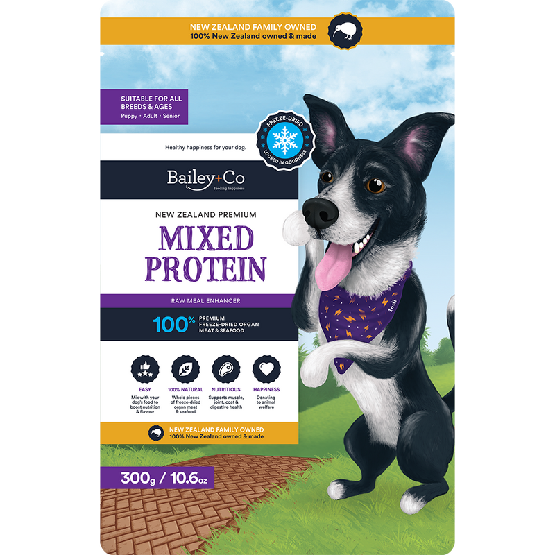 Bailey+Co Dog Freeze-Dried Raw Meal Enhancer New Zealand Mixed Protein 300g