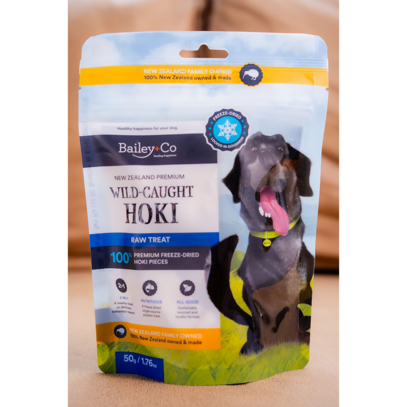 Bailey+Co Dog Freeze-Dried Raw Treat New Zealand Wild-Caught Hoki 50g