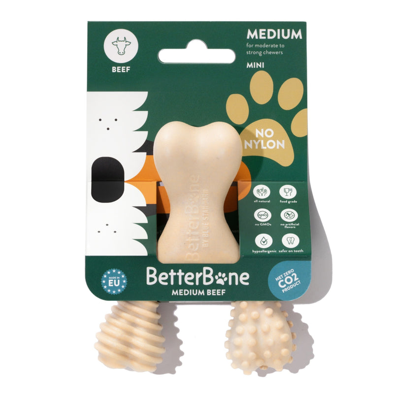 BetterBone Dog Chew Toy Medium Beef Mini