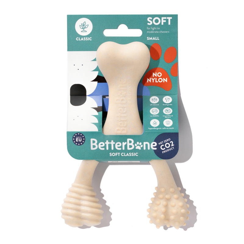 BetterBone Dog & Puppy Chew Teething Toy Soft Classic Small