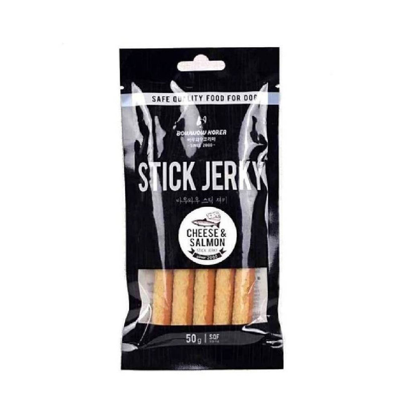 Bow Wow Dog Treat Cheese & Salmon Stick Jerky 50g (BW2005)