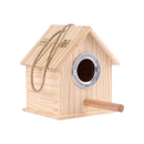 CX Solid Wood Bird's Nest L (L18.3cm x B16cm x H21.5cm x Entrance R5.5cm)