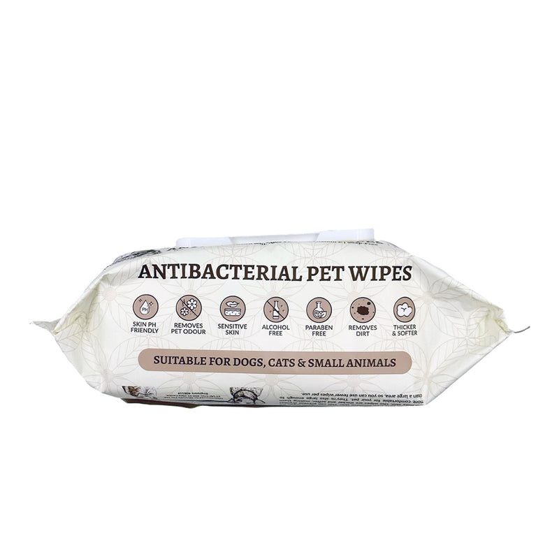 Care For The Good AntiBacterial Pet Wipes Lavender 15cm x 20cm - 100 Sheets