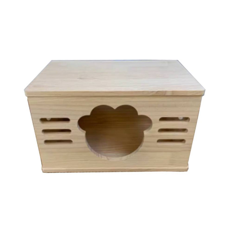 CatMC Solid Wood Pet House - Carrot Top M (L50cm x B30cm x H30cm)