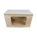 Solid Wood Pet House - Rectangle M (L50cm x B30cm x H30cm)
