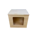 Solid Wood Pet House - Rectangle S (L35cm x B30cm x H30cm)