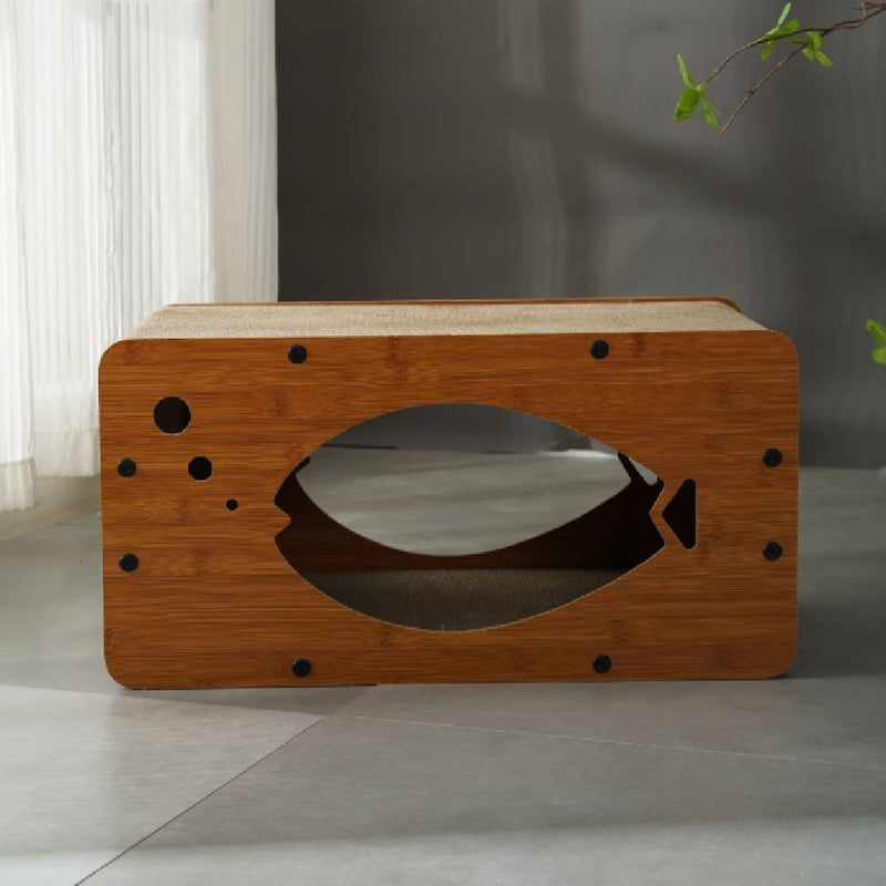 Cat Scratching Fish House