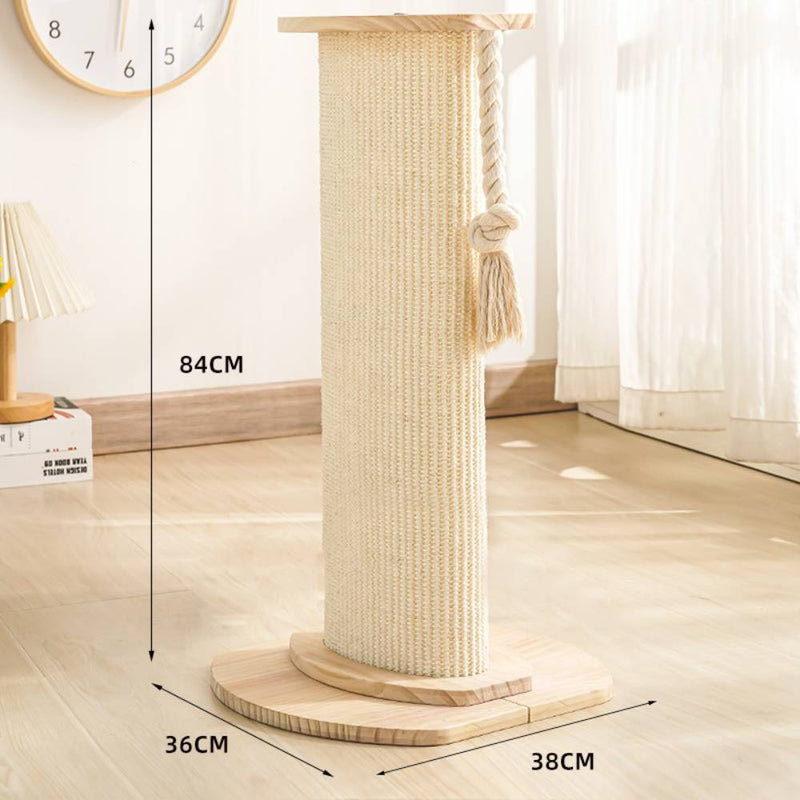 Cat Wood Scratching Pillar (36*38*84cm)