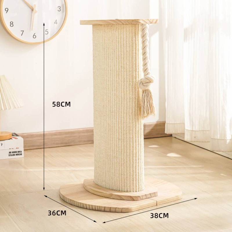 Cat Wood Scratching Pillar (36*38*58cm)
