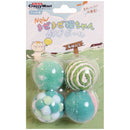 CattyMan Cat Toy Ball 4pcs Green