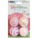CattyMan Cat Toy Ball 4pcs Pink