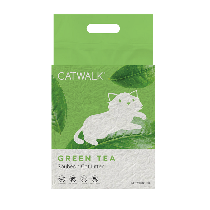 Catwalk Cat Litter Soybean Green Tea 6L