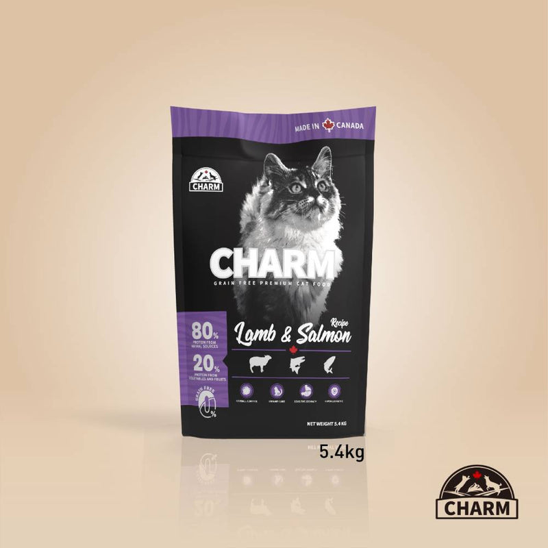 Charm Cat Lamb & Salmon Recipe Grain Free Premium Food 5.4kg