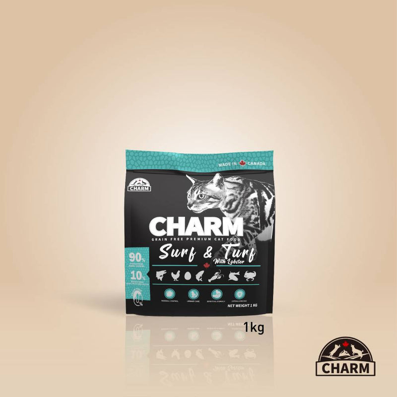 Charm Cat Surf & Turf With Lobster Grain Free Premium Food 1kg