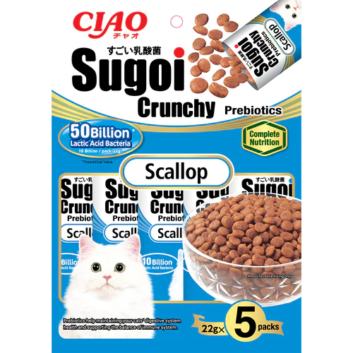 MISC FOC Ciao Cat Sugoi Crunchy Prebiotics Scallop 22g x 5