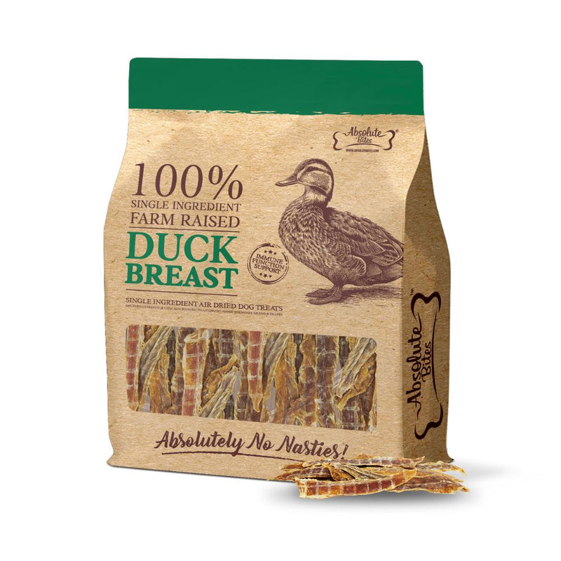 *DONATION TO LOVE THE VOICELESS* Absolute Bites Air-Dried Duck Breast 350g