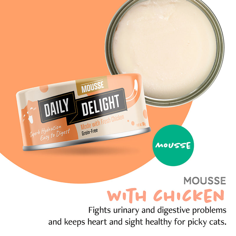 Daily Delight Cat Mousse with Chicken 80g (DD62)