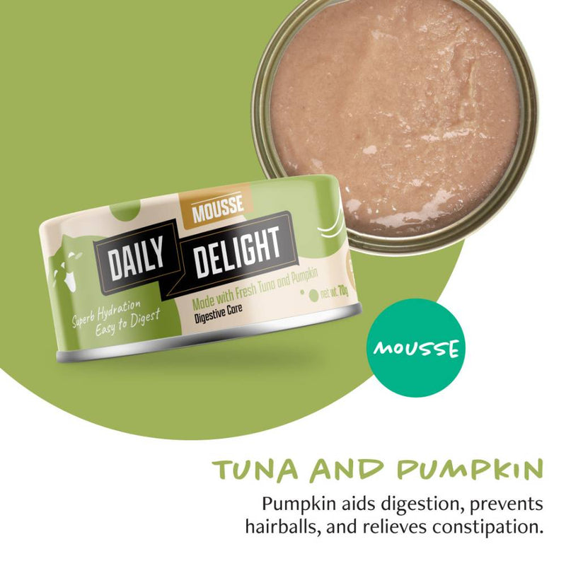 Daily Delight Cat Mousse with Tuna and Pumpkin 70g (DD612)