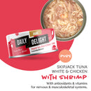 *DONATION TO WILDFLOWER STUDIO* Daily Delight Cat Pure Tuna 80g x 24cans (Assorted)