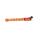Dog Collar Paw Print Orange