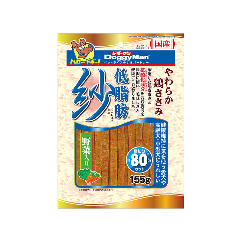 DoggyMan Low-Fat Soft Chicken Sticks with Vegetable 155g