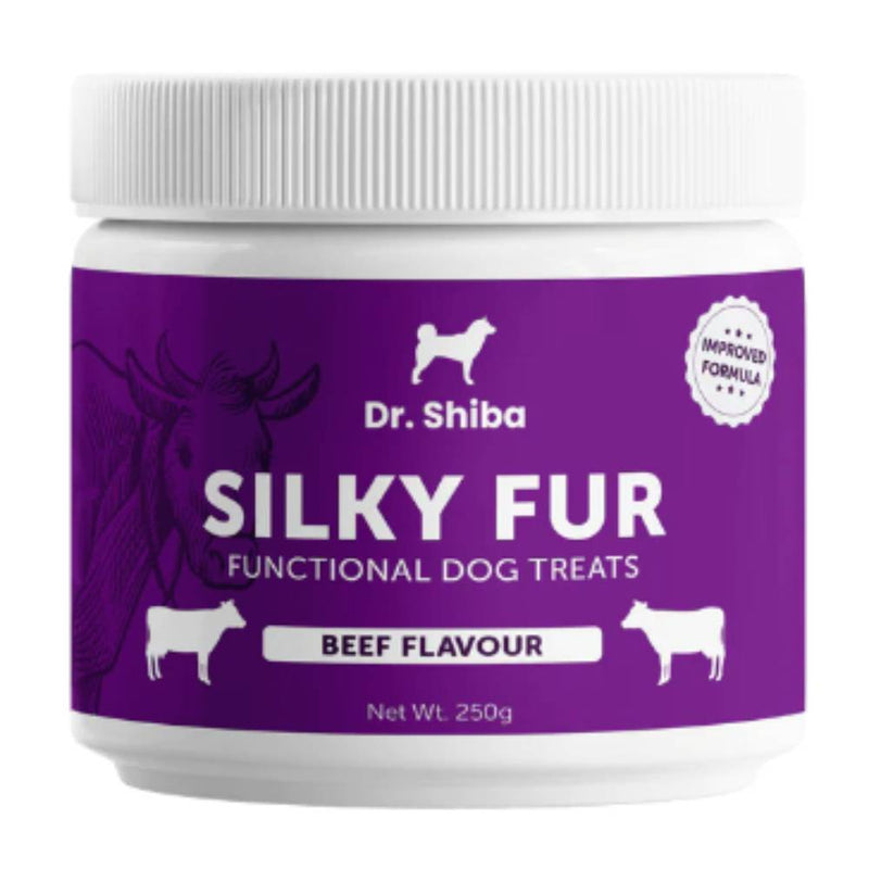 Dr. Shiba Dog Treats Supplement Silky Fur Beef 250g