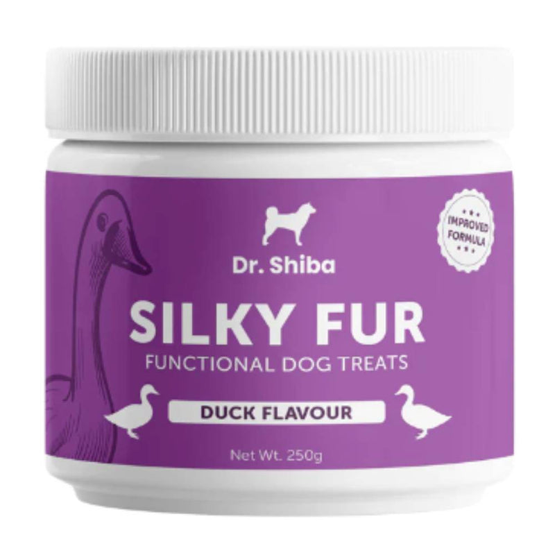 Dr. Shiba Dog Treats Supplement Silky Fur Duck 250g