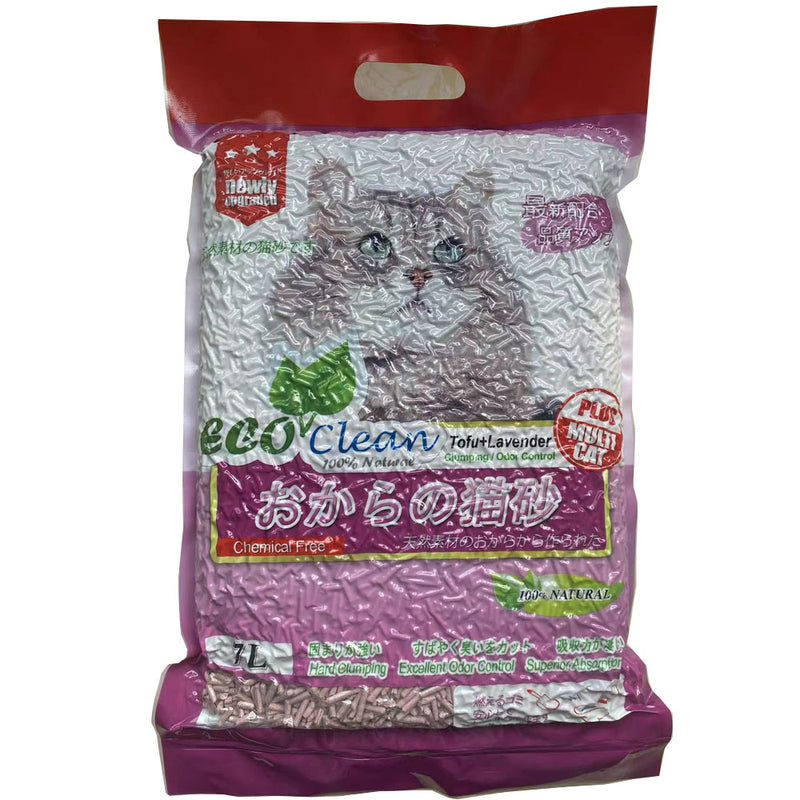 Eco Clean Tofu Cat Litter Lavender Flavor 7L