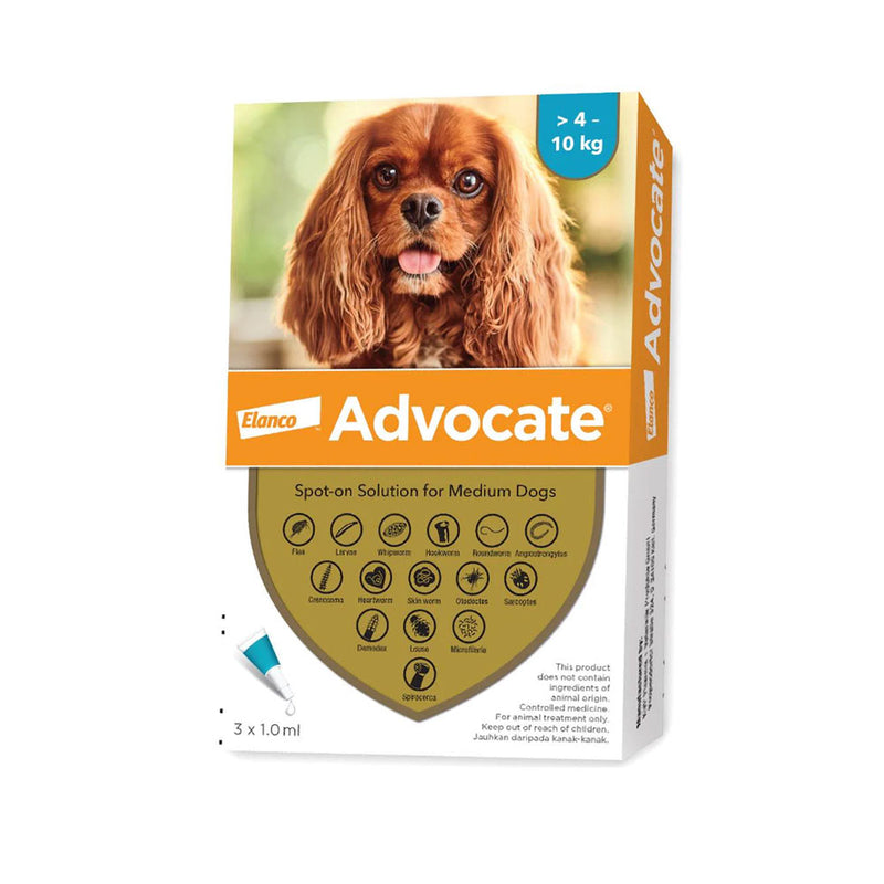 Elanco (Bayer) Advocate for Dogs 4-10kg 3pcs