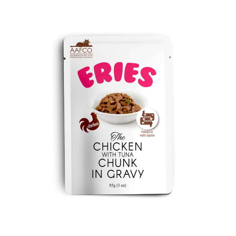 Eries Cat Pouch Chicken Chunk in Gravy 85g
