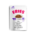 Eries Cat Pouch Chicken, Tuna with Beef Chunk in Gravy 85g