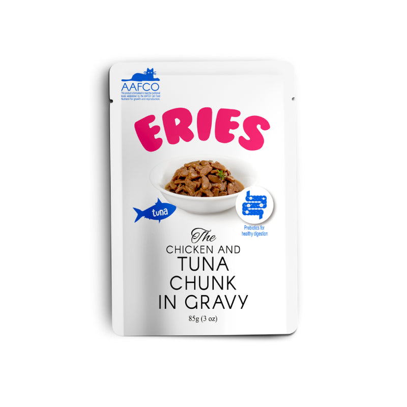 Eries Cat Pouch Tuna Chunk in Gravy 85g