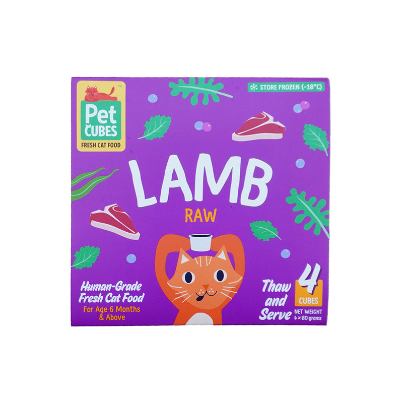 *FROZEN* PetCubes Cat Raw Lamb 320g