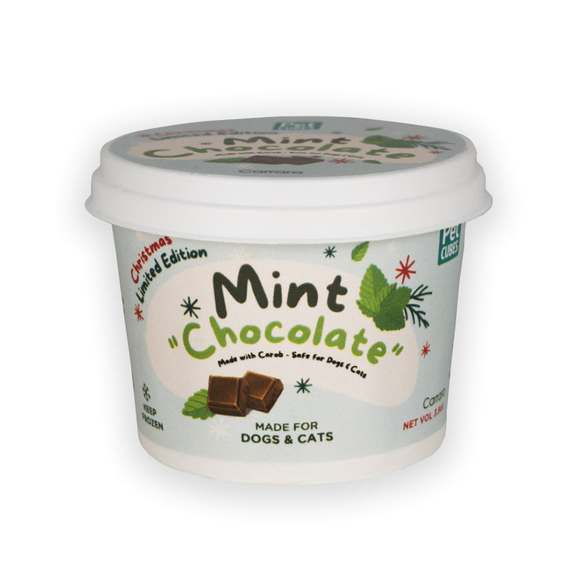 *FROZEN* PetCubes Dogs & Cats Icecream Mint Chocolate 3.5oz ( NOT FOR DELIVERY )