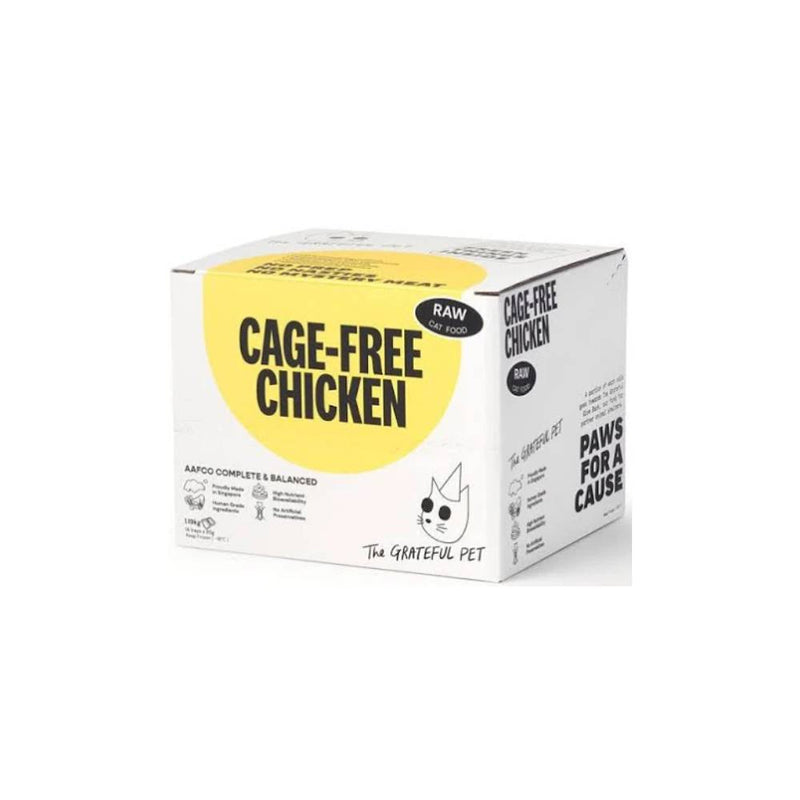 *FROZEN* The Grateful Pet Cat Raw Cage-Free Chicken 1.19kg (85g x 14)