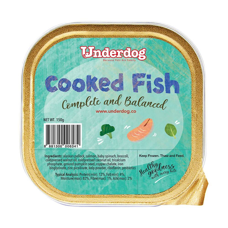 *FROZEN* Underdog Dog Cooked Fish Complete and Balanced 150g