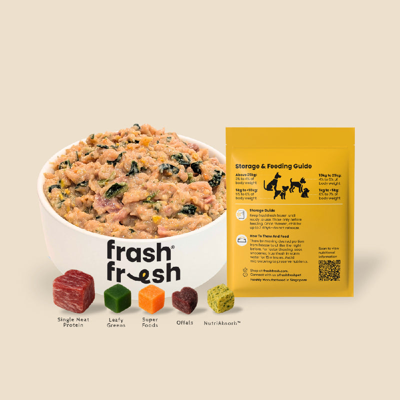 *FROZEN* Frashfresh Raw Dog Food Low-Allergen Chicken 150g