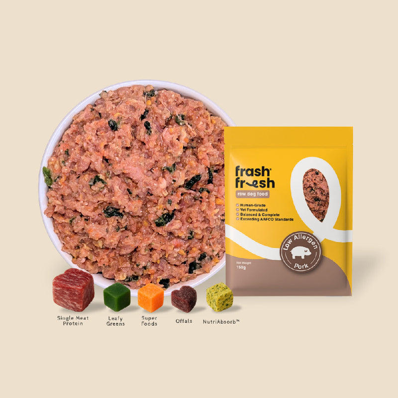 *FROZEN* Frashfresh Raw Dog Food Low-Allergen Pork 150g