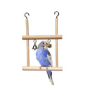 Familiar Solid Wood Hanging Bird Stand - Two Tier L12.5cm x H20cm
