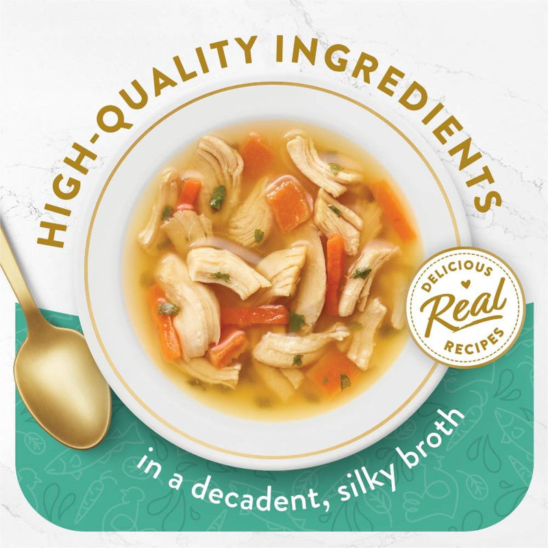 Fancy Feast Classic Broths with Chicken, Vegetables & Whitefish 40g