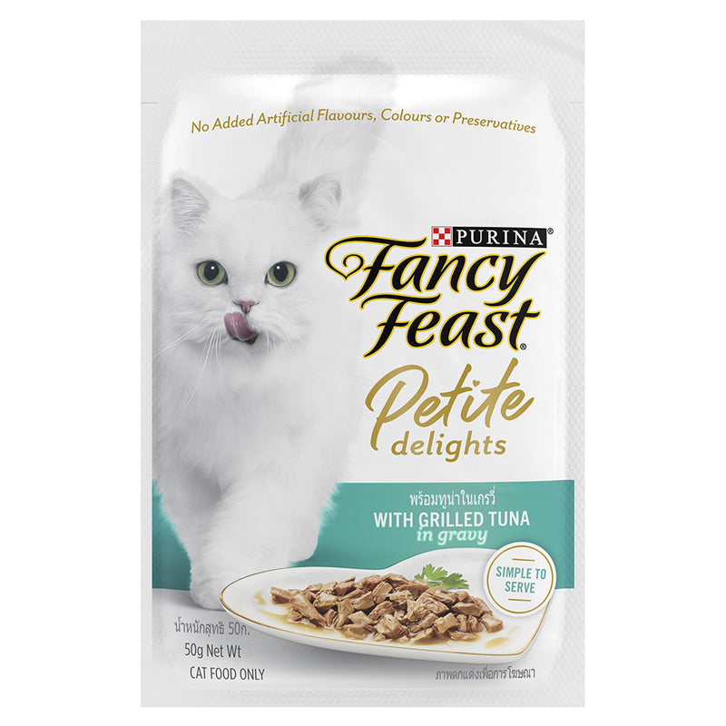 Fancy Feast Petite Delights Grilled Tuna in Gravy 50g